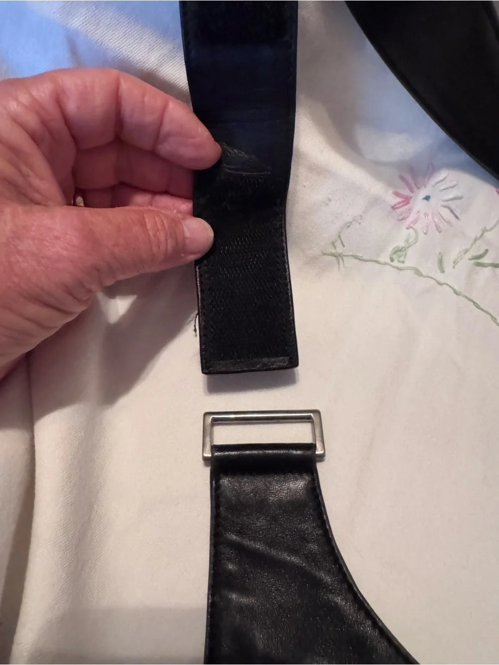 Prada Black Leather Messenger Bag